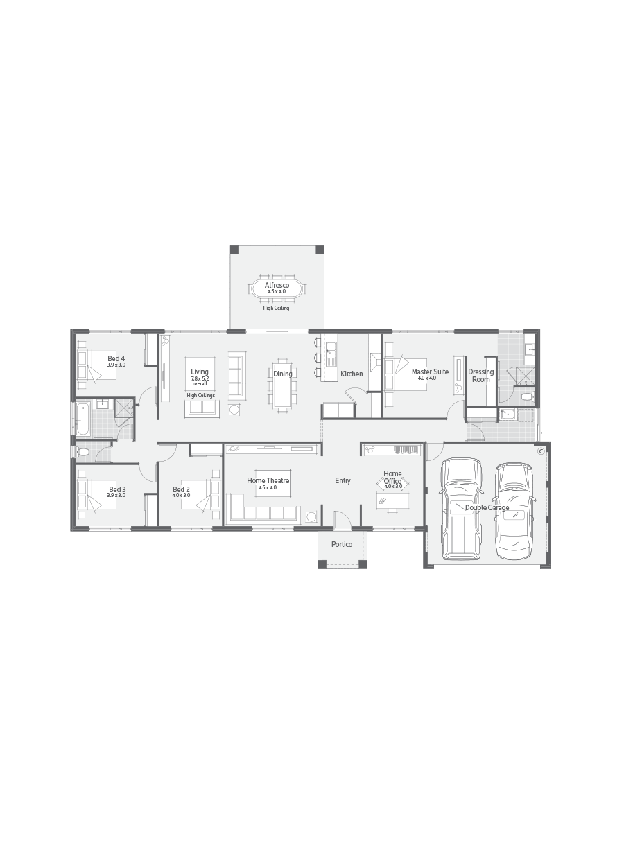 Farmhouse Avon Floor Plan - Specification