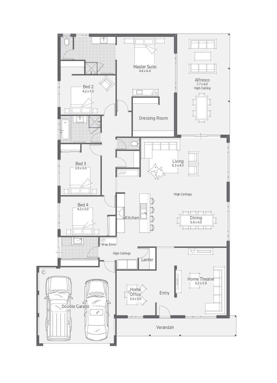 Farmhouse Driftwood Floor Plan - Specification